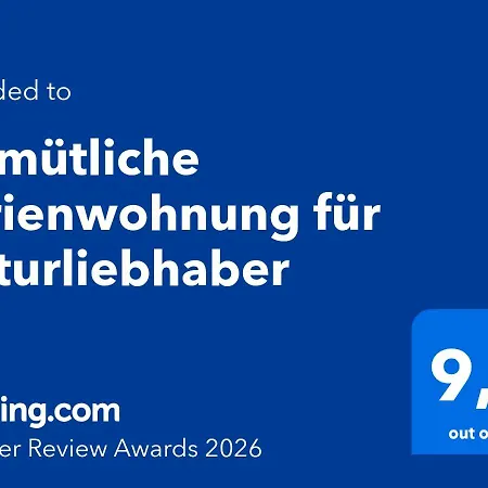 Gemuetliche Fuer Naturliebhaber * 빌데만